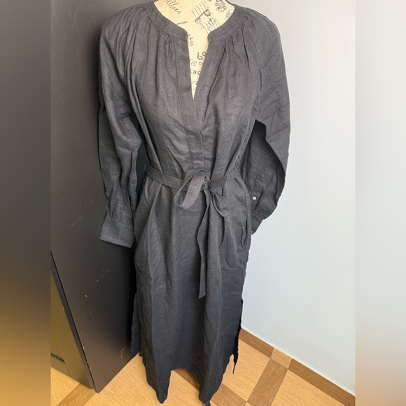 J.Crew Cabana Petite  dress in linen NWOT Size SP - Picture 1 of 10